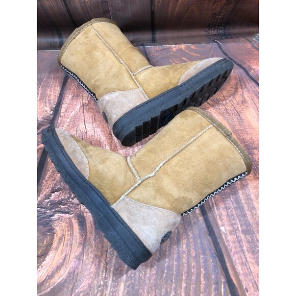 EMU Australia Tan Suede Leather Lined Boots Womens 6 (q7g) - Picture 6 of 10